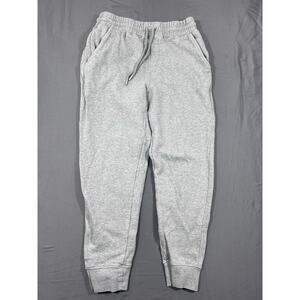 Quince Organic Cotton Heavyweight Fleece Jogger Pants Mens Medium Heather Gray